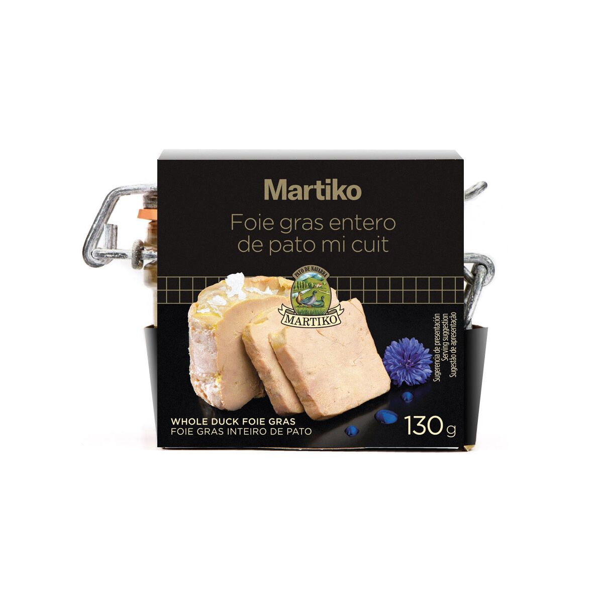 Foie gras entero de pato mi cuit 130 g