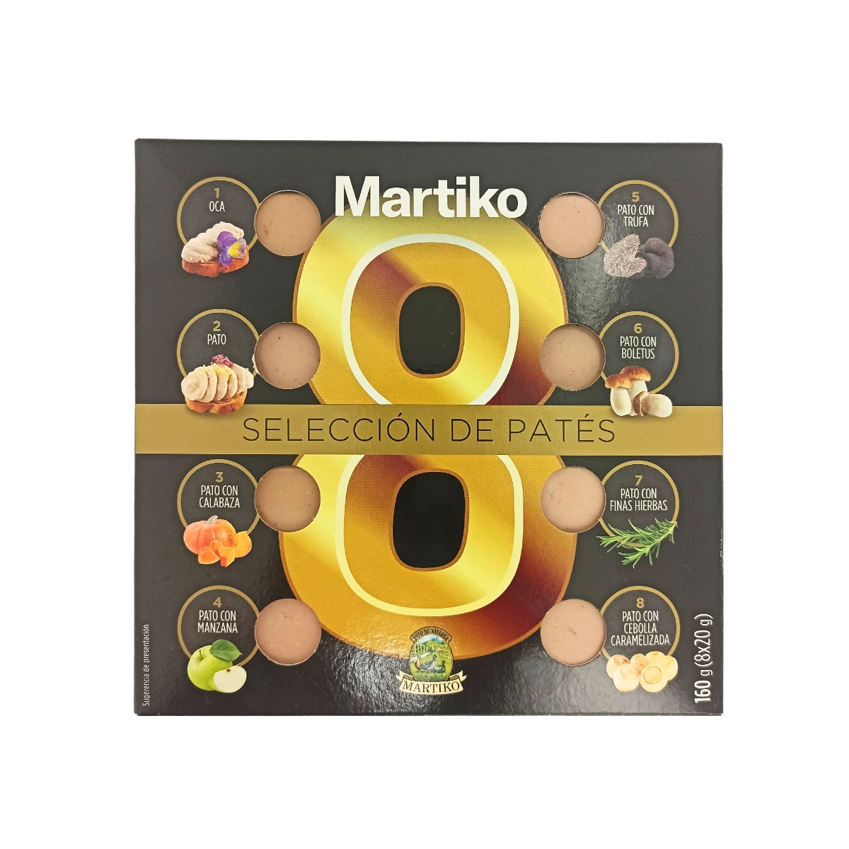 Selección de patés Martiko 8x20 g