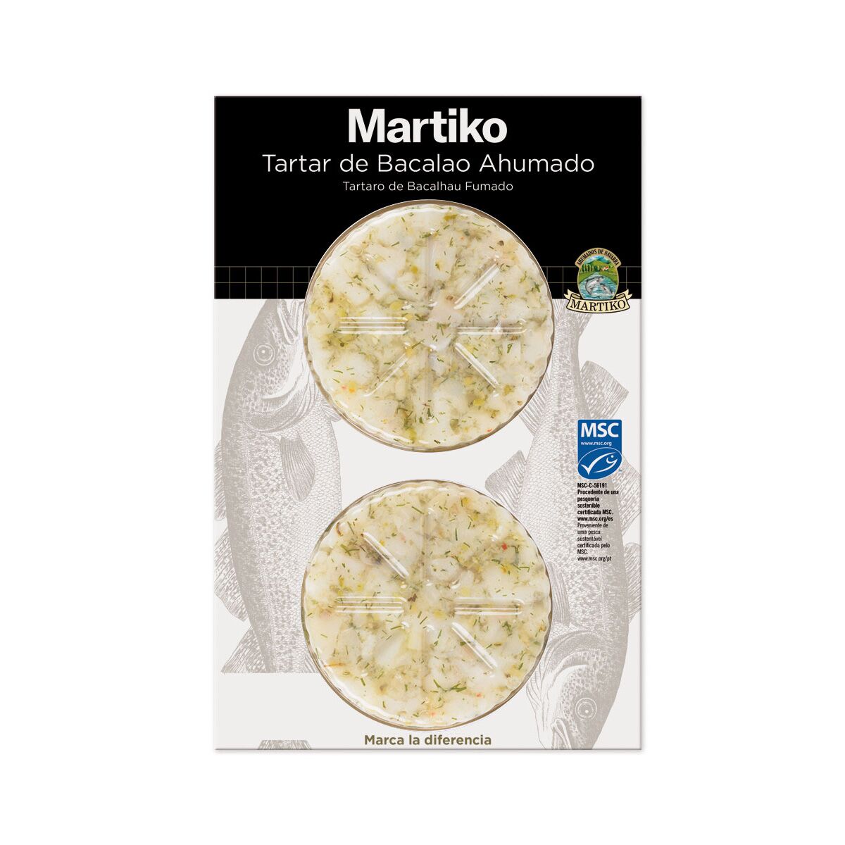 Tartar de bacalao ahumado 150g