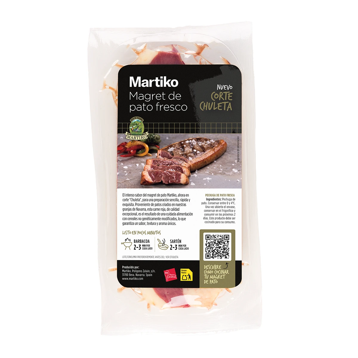 Magret de pato Martiko corte chuleta