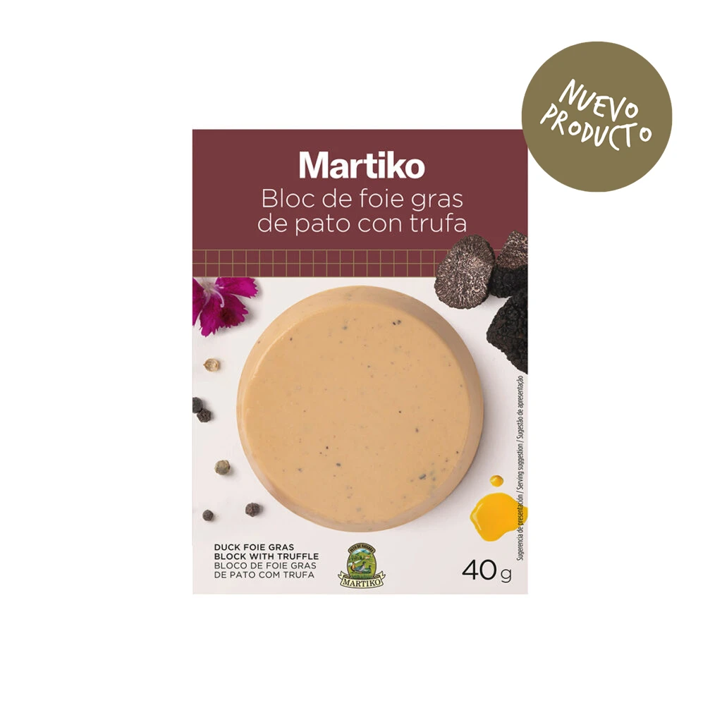 Bloc de foie gras de pato Martiko con trufa 40 g